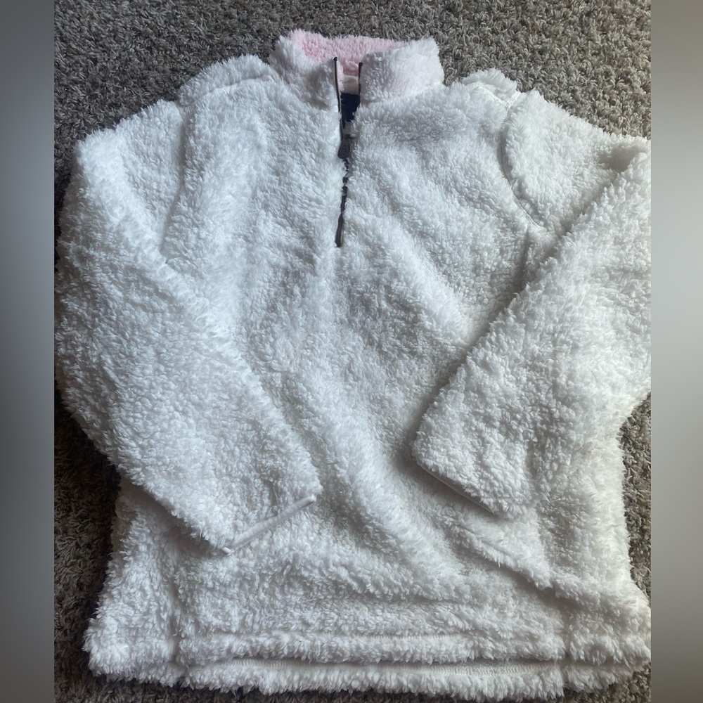 Off white sherpa jacket